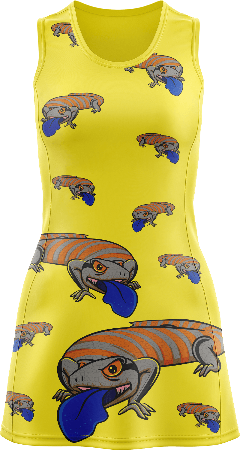 Bluey Lizard Ladies Mini Dress - fungear.com.au