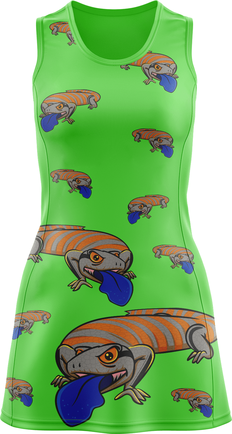 Bluey Lizard Ladies Mini Dress - fungear.com.au