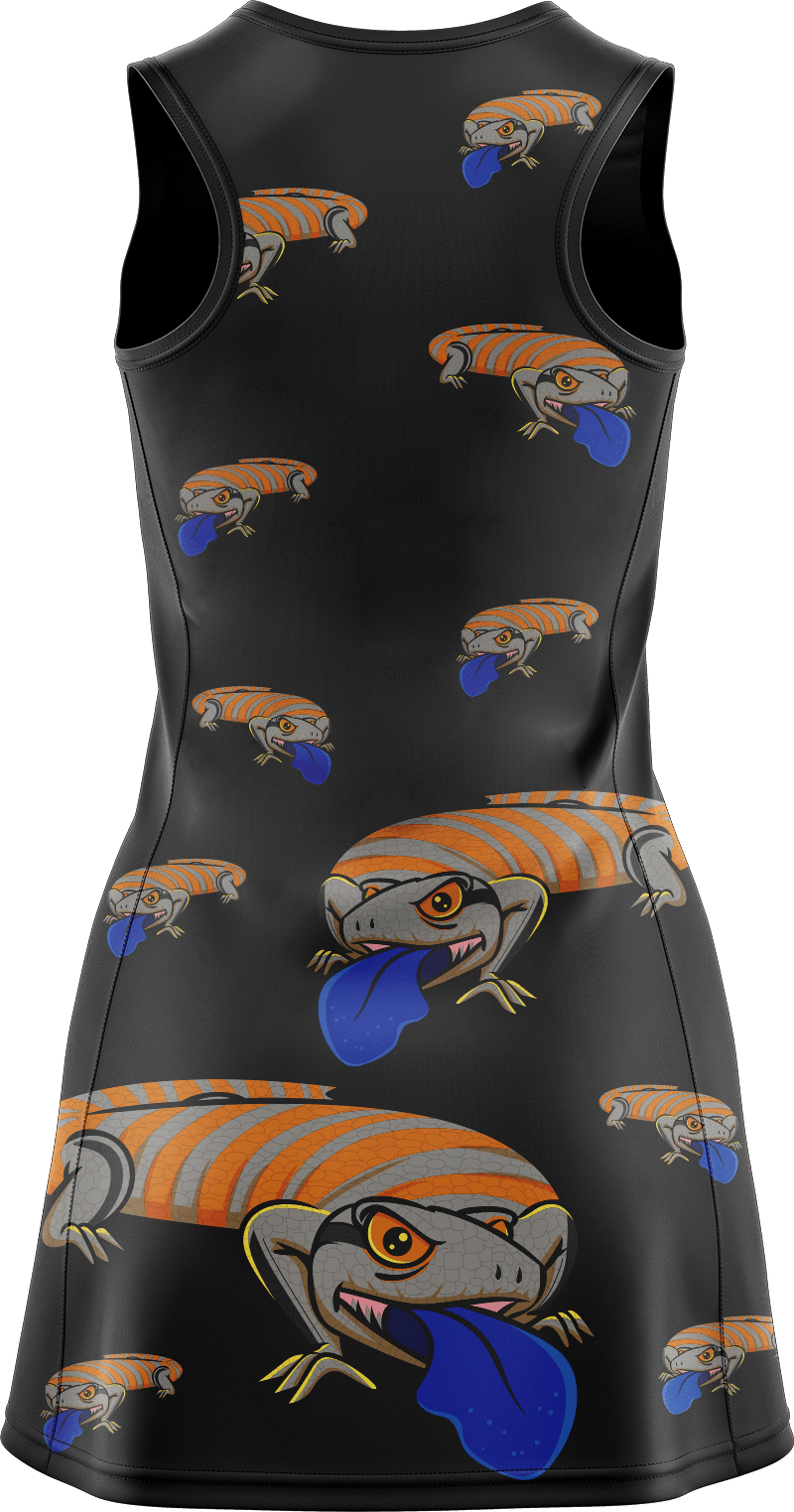 Bluey Lizard Ladies Mini Dress - fungear.com.au