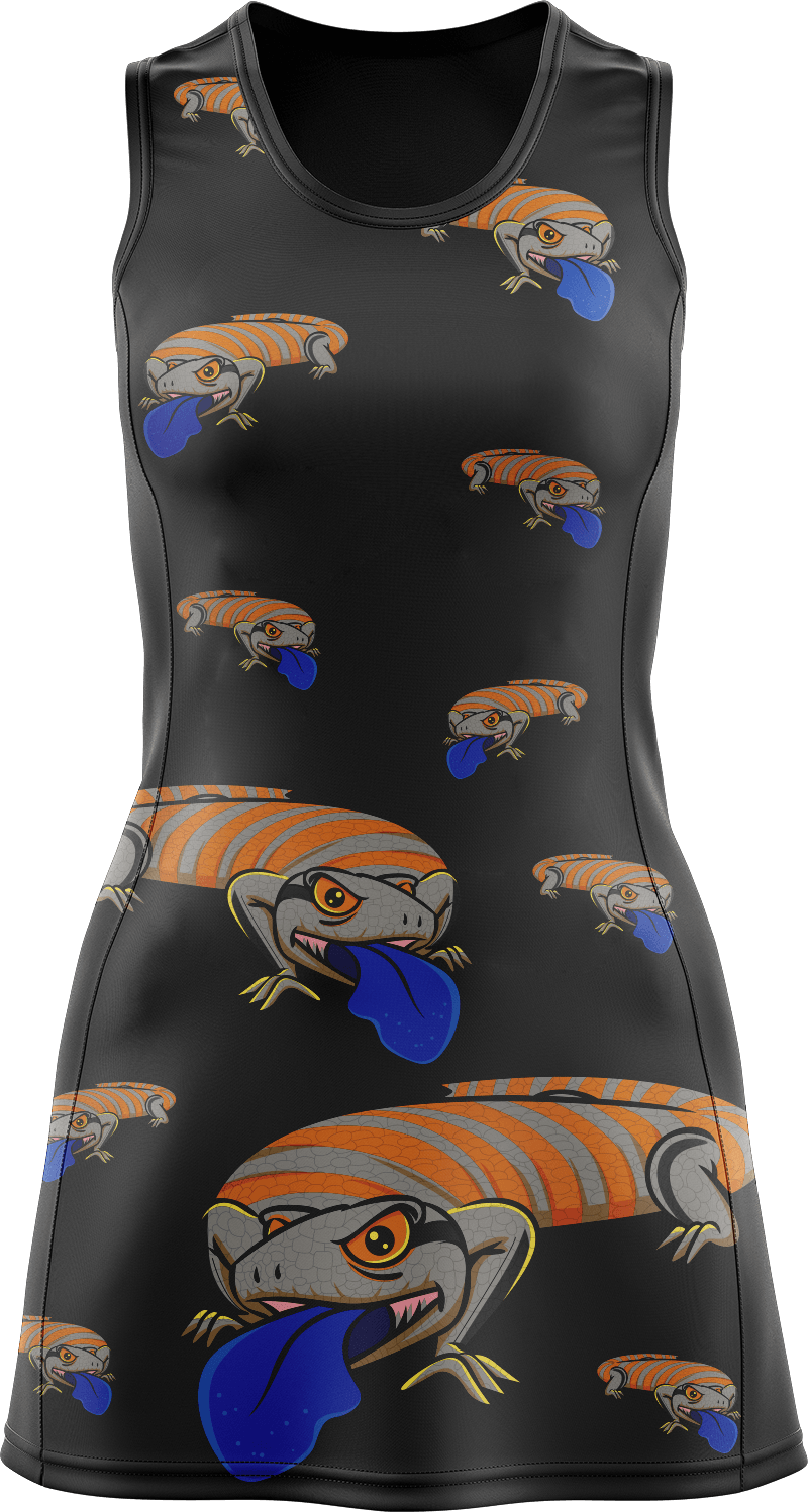 Bluey Lizard Ladies Mini Dress - fungear.com.au