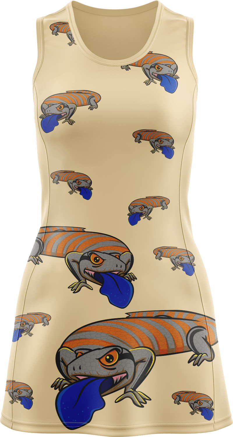 Bluey Lizard Ladies Mini Dress - fungear.com.au