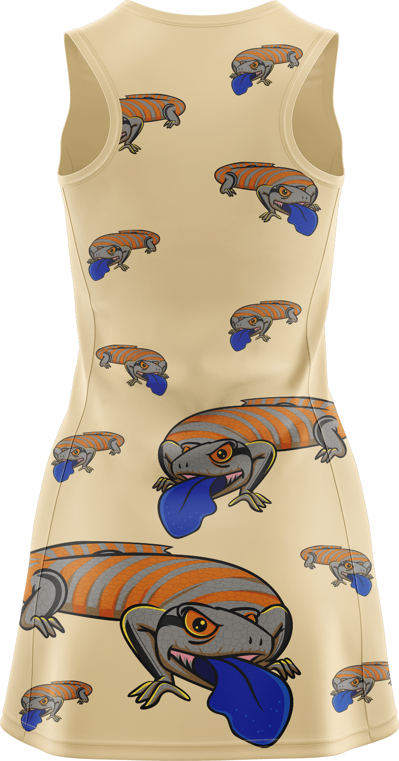 Bluey Lizard Ladies Mini Dress - fungear.com.au