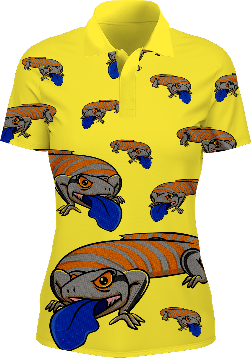 Bluey Lizard Women's Polo - fungear.com.au