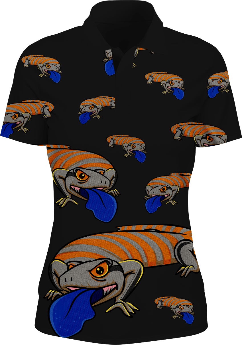 Bluey Lizard Women's Polo - fungear.com.au