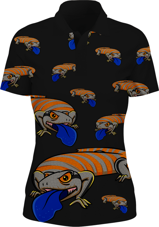 Bluey Lizard Women's Polo - fungear.com.au