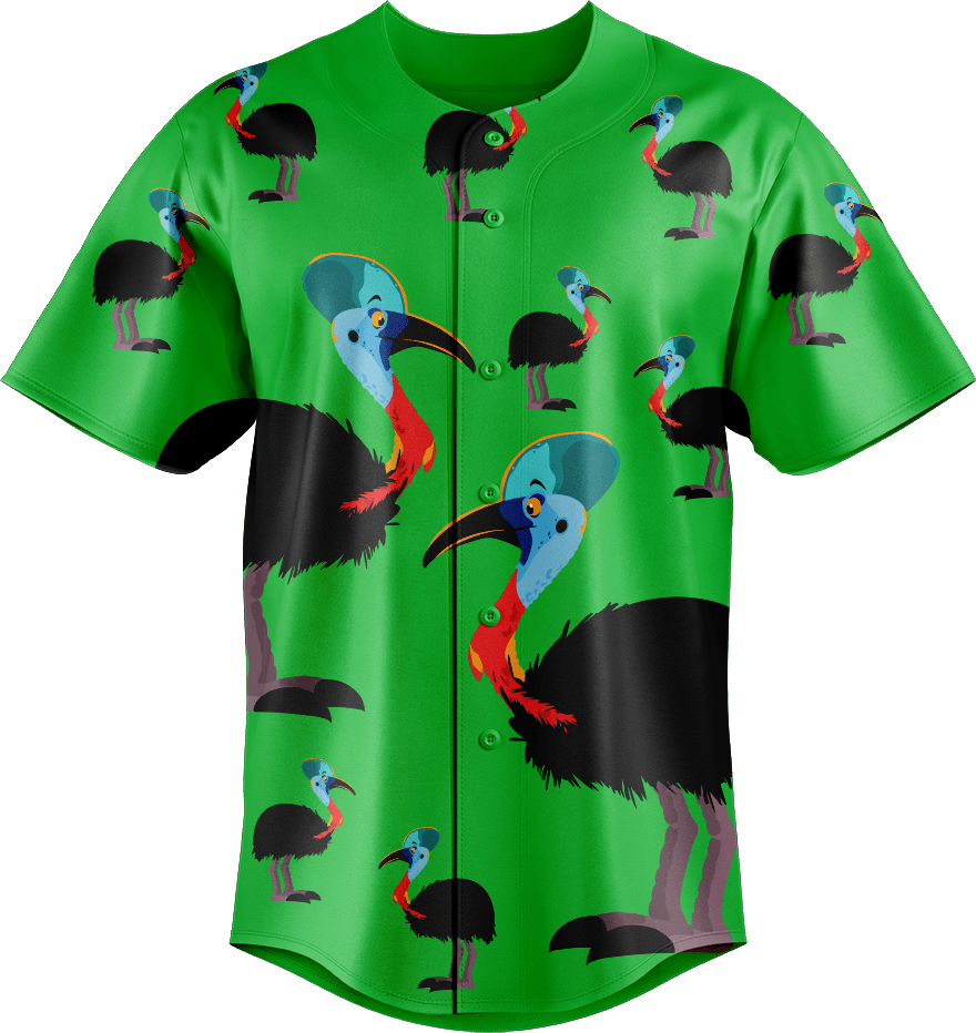 Casanova Cassowary Baseball Jerseys - fungear.com.au