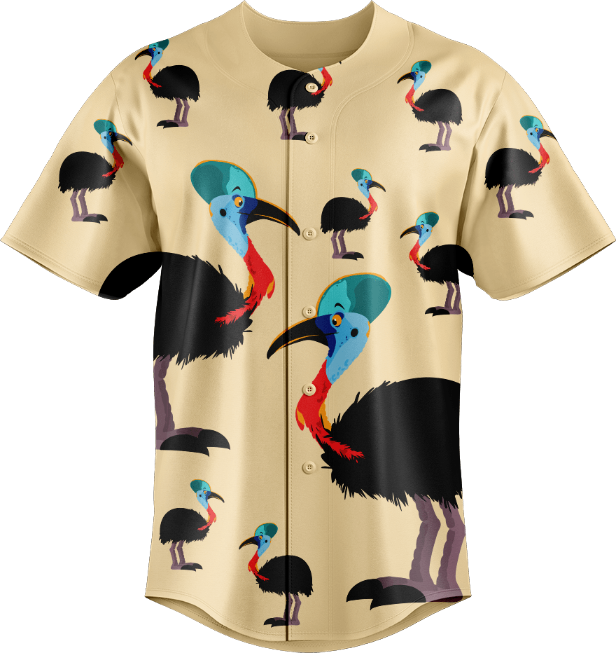 Casanova Cassowary Baseball Jerseys - fungear.com.au