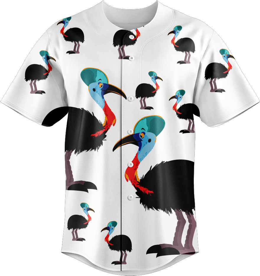 Casanova Cassowary Baseball Jerseys - fungear.com.au