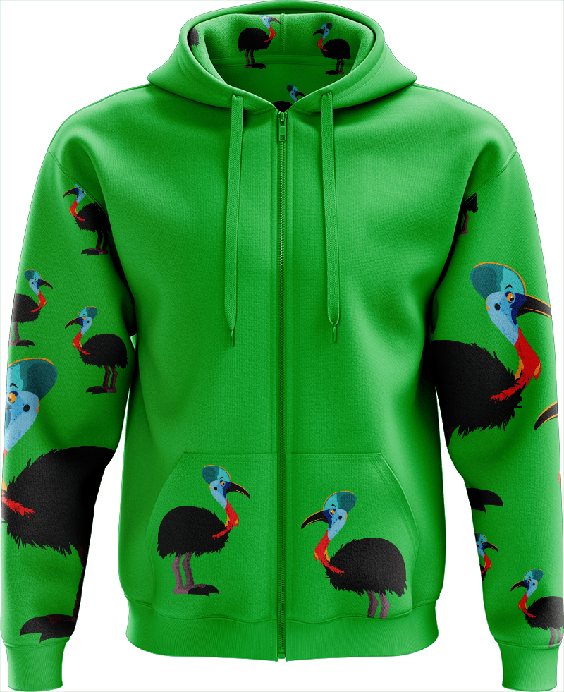 Casanova Cassowary Full Zip Hoodies Jacket - fungear.com.au