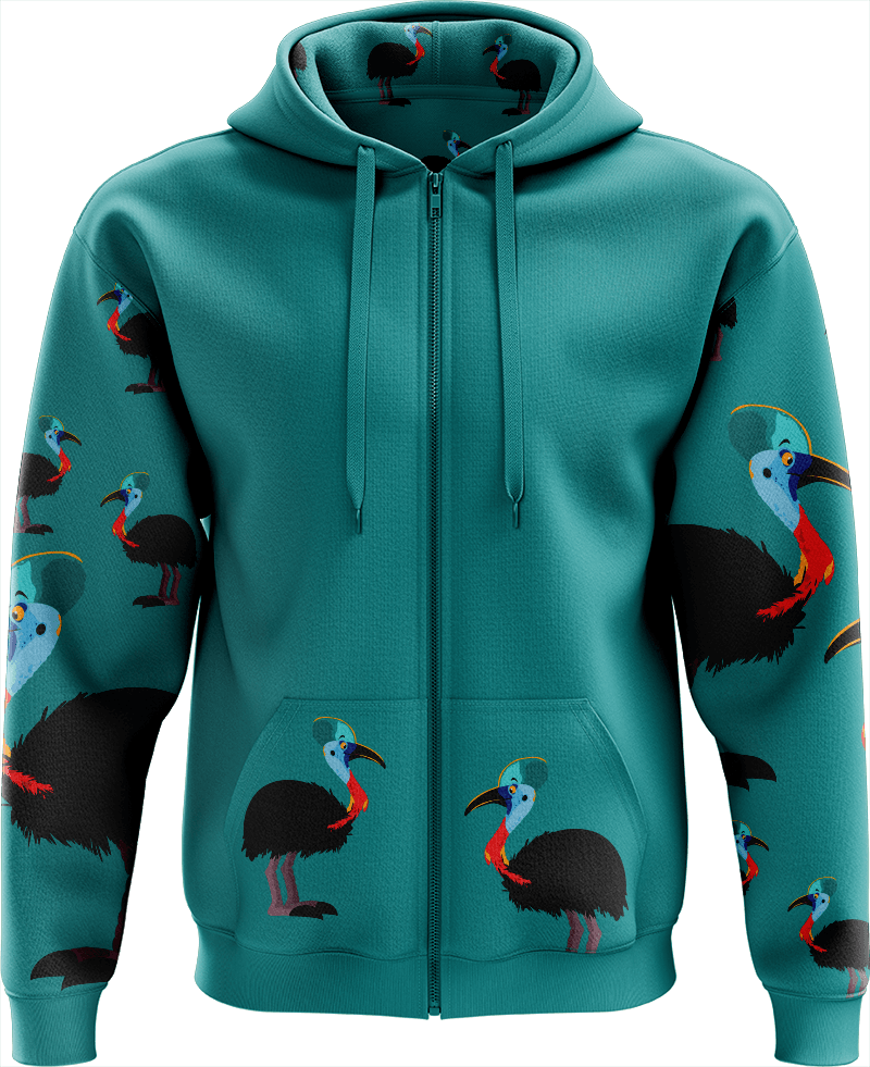 Casanova Cassowary Full Zip Hoodies Jacket - fungear.com.au