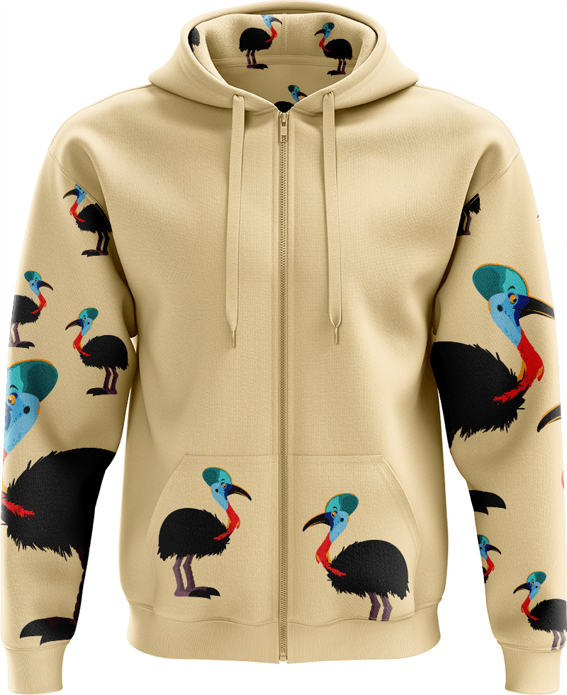 Casanova Cassowary Full Zip Hoodies Jacket - fungear.com.au