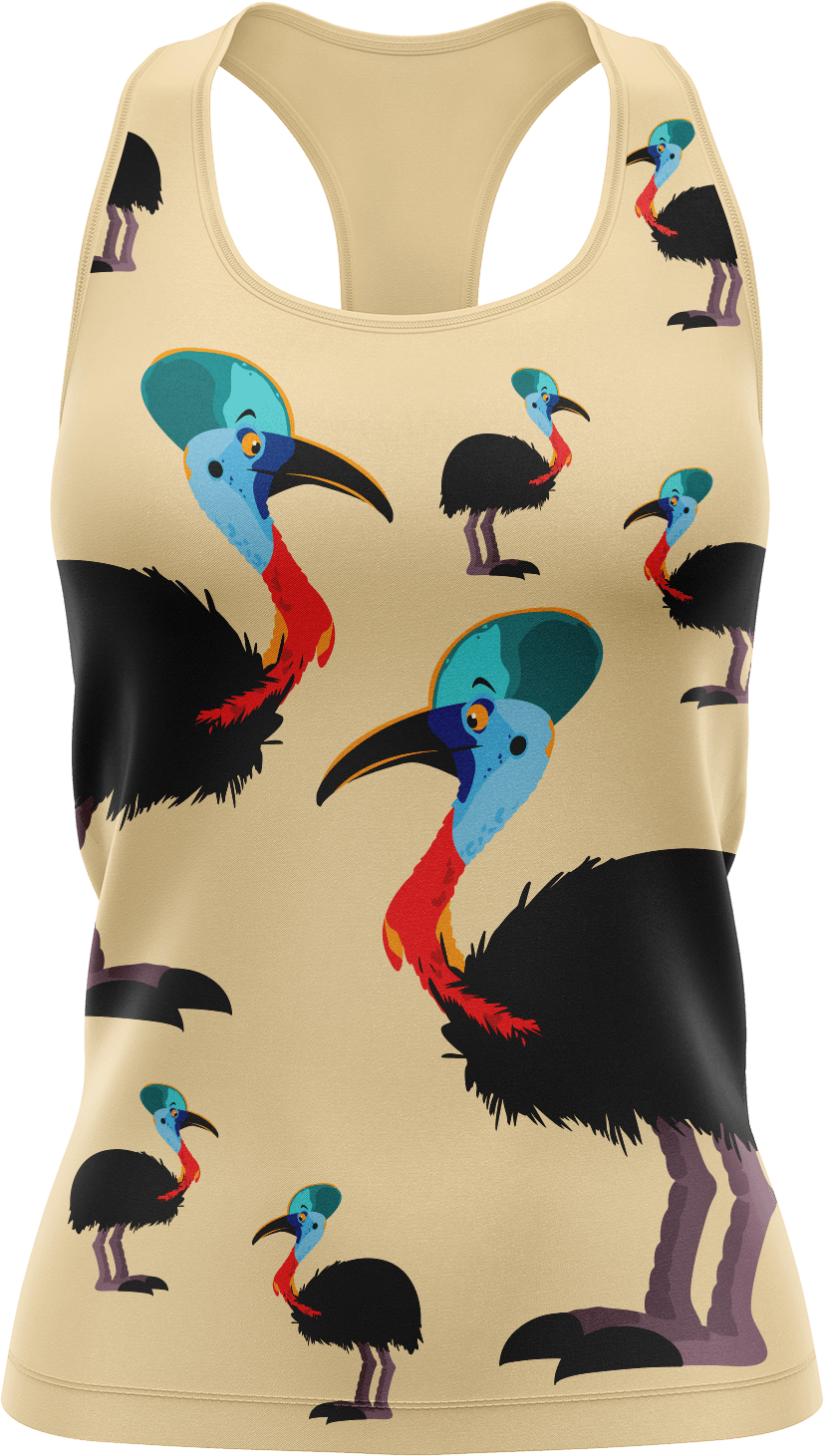 Casanova Cassowary Singlets - fungear.com.au