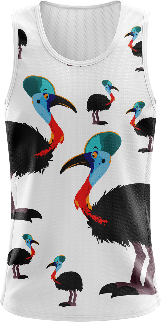 Casanova Cassowary Singlets - fungear.com.au
