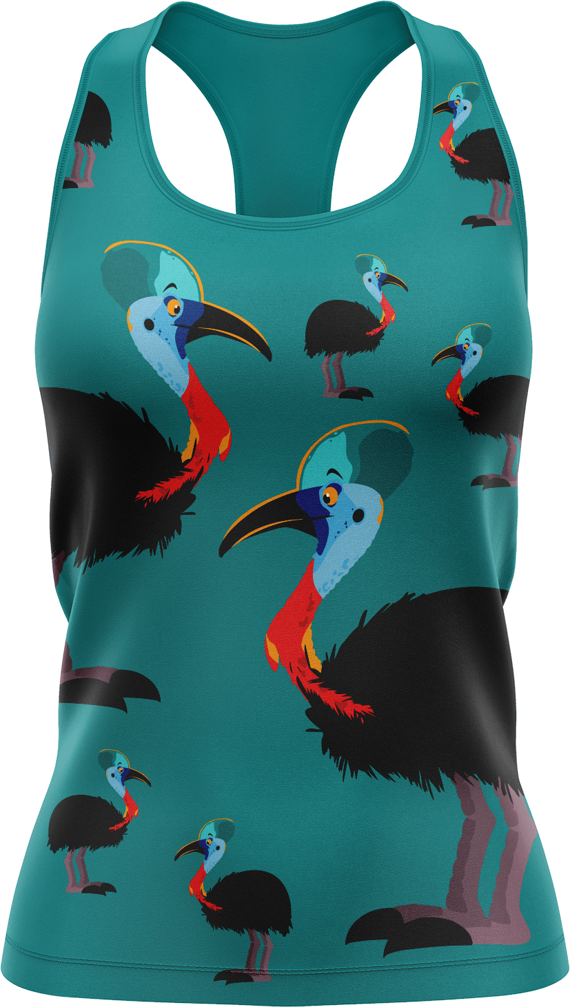 Casanova Cassowary Singlets - fungear.com.au