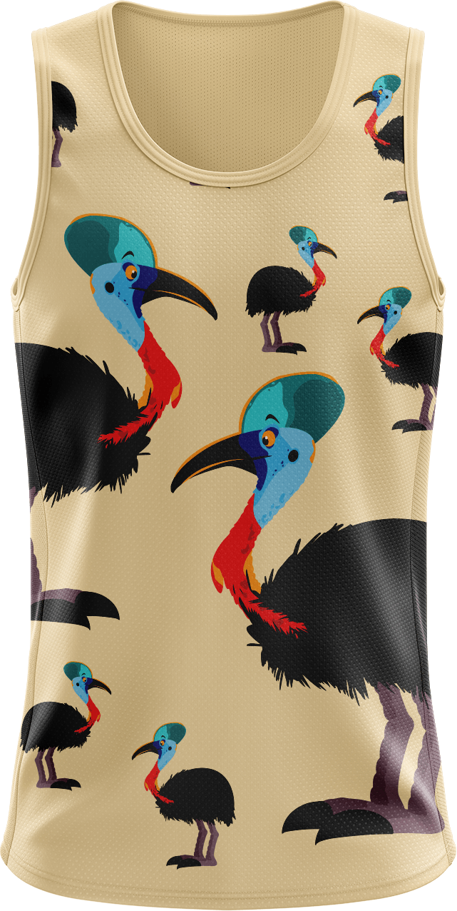 Casanova Cassowary Singlets - fungear.com.au