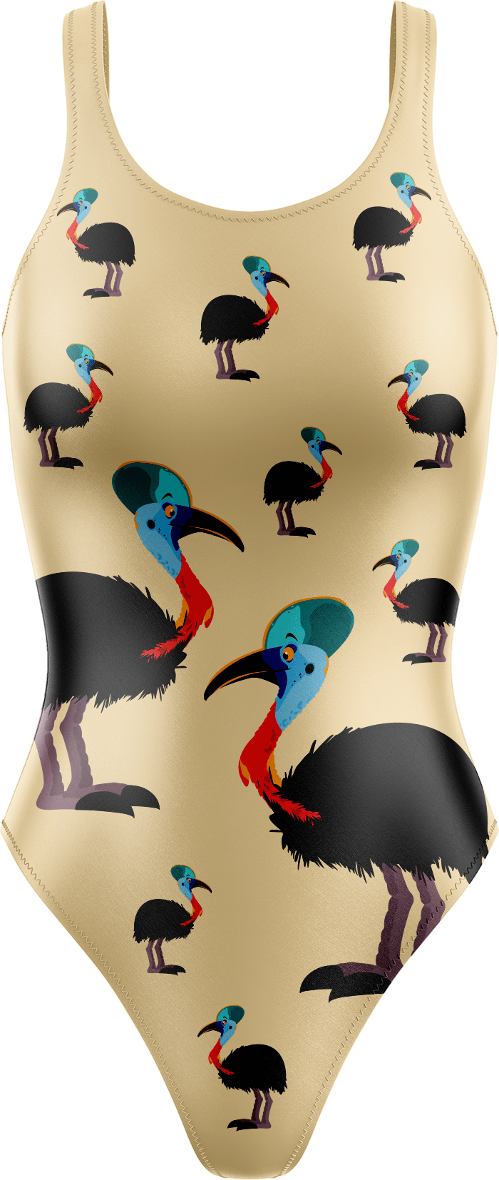 Casanova Cassowary Swimsuits - fungear.com.au