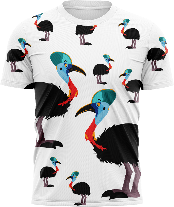 Casanova Cassowary T shirts - fungear.com.au