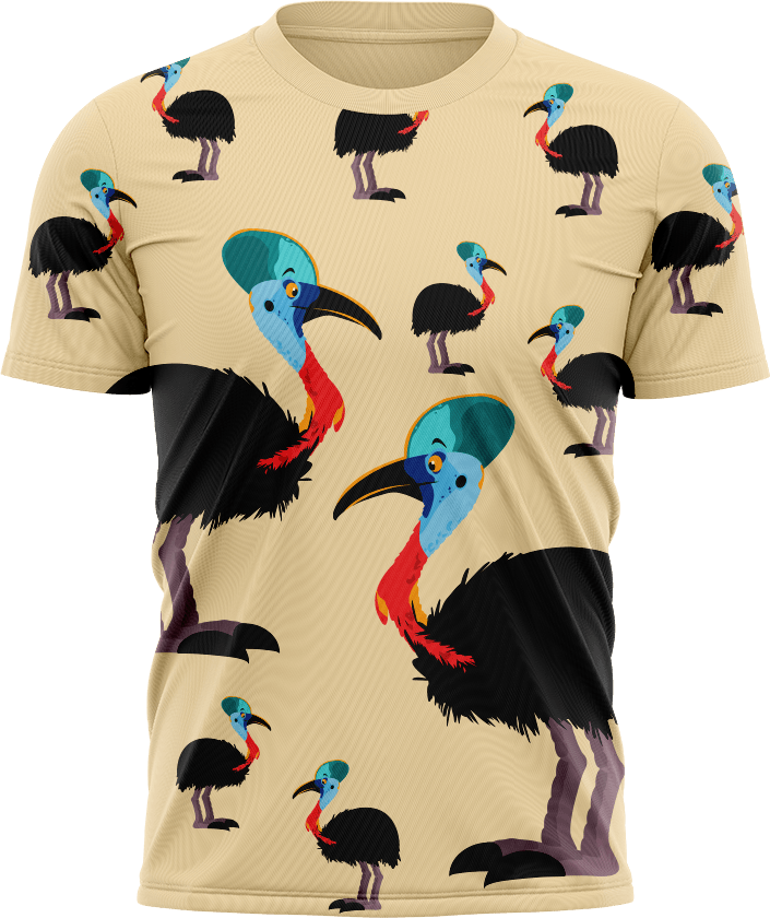 Casanova Cassowary T shirts - fungear.com.au