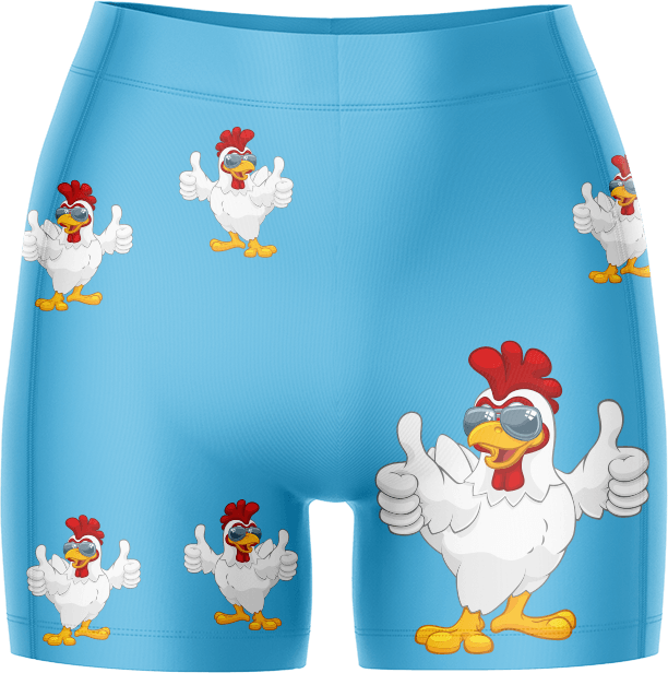 Cheeky Chook Ladies Gym Shorts - fungear.com.au
