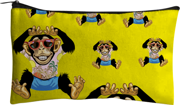 Cheeky Monkey Jumbo Pencil Case - fungear.com.au