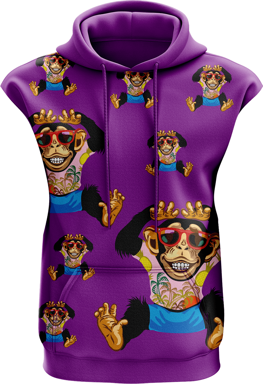 Cheeky Monkey Sleeveless Hoodie - fungear.com.au