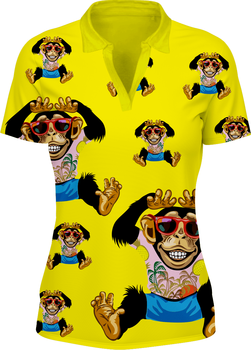 Cheeky Monkey Women's Polo - fungear.com.au