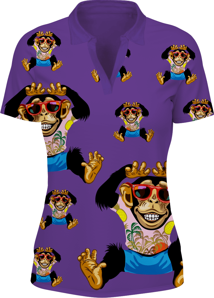 Cheeky Monkey Women's Polo - fungear.com.au