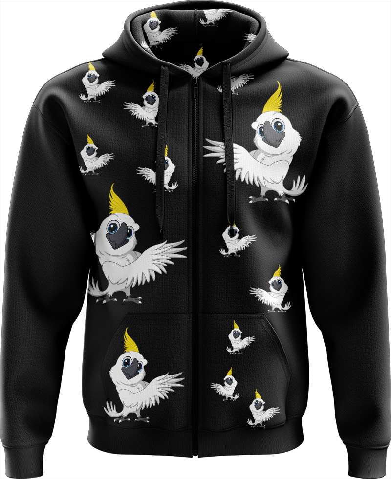 Cockatoo Full Zip Hoodies Jacket - fungear.com.au