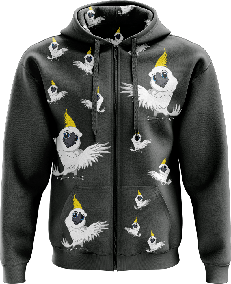 Cockatoo Full Zip Hoodies Jacket - fungear.com.au