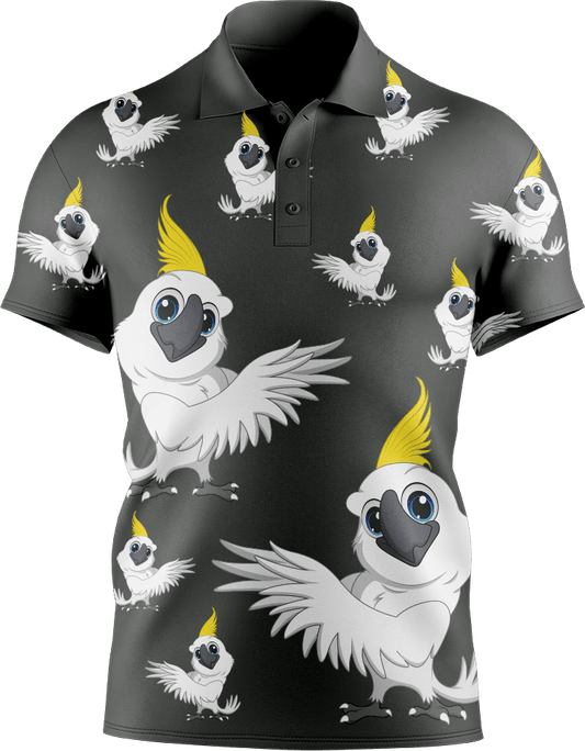 Cockatoo Men's Short Sleeve Polo - fungear.com.au