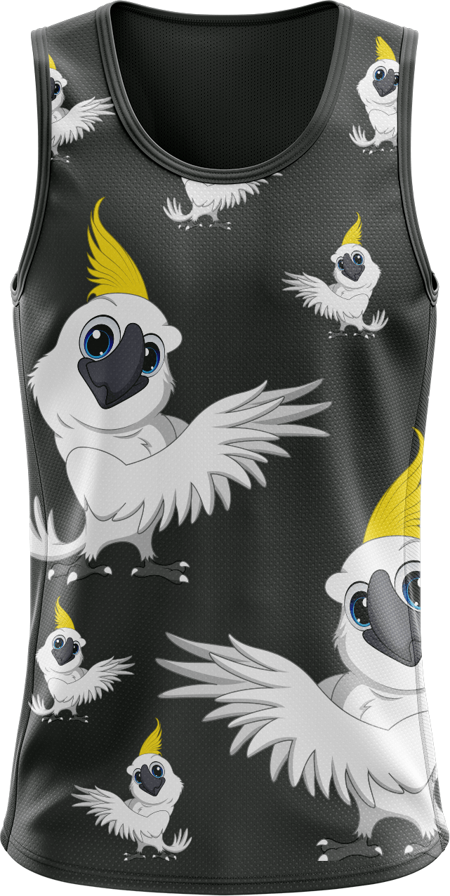 Cockatoo Singlets - fungear.com.au