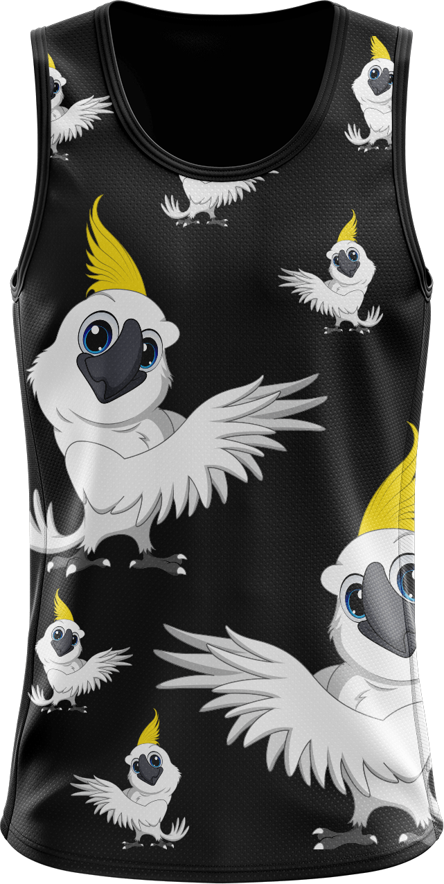 Cockatoo Singlets - fungear.com.au