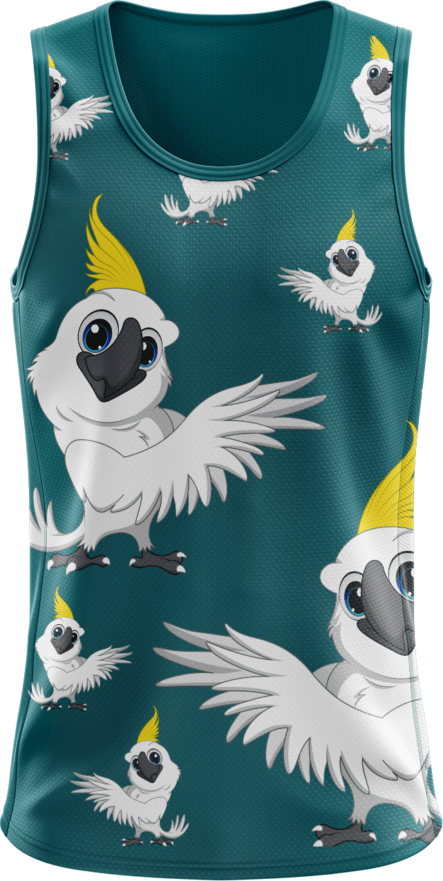 Cockatoo Singlets - fungear.com.au