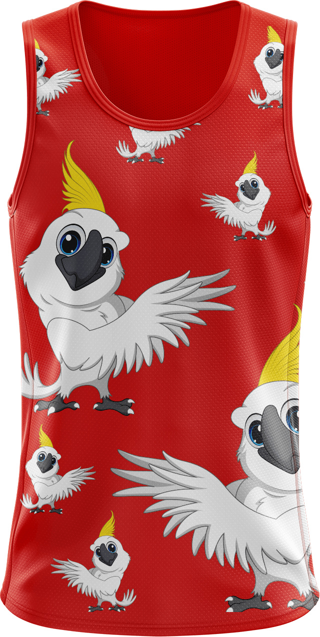 Cockatoo Singlets - fungear.com.au