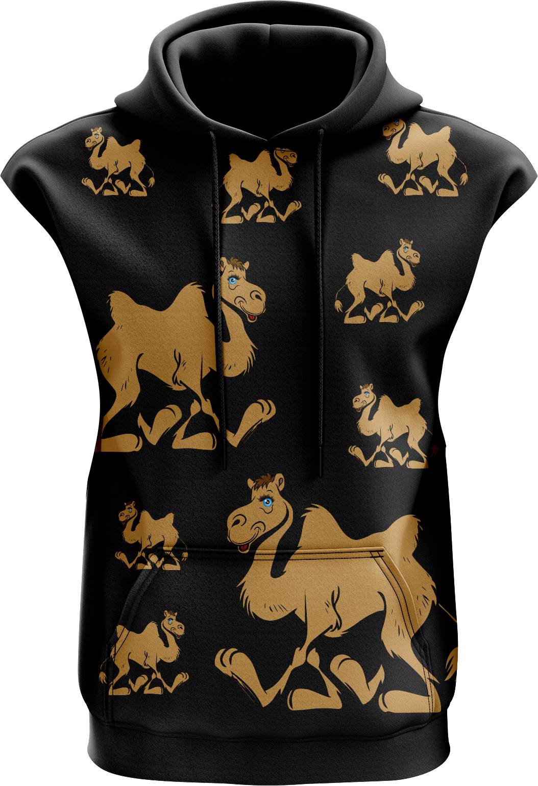 Cool Camel Sleeveless Hoodie