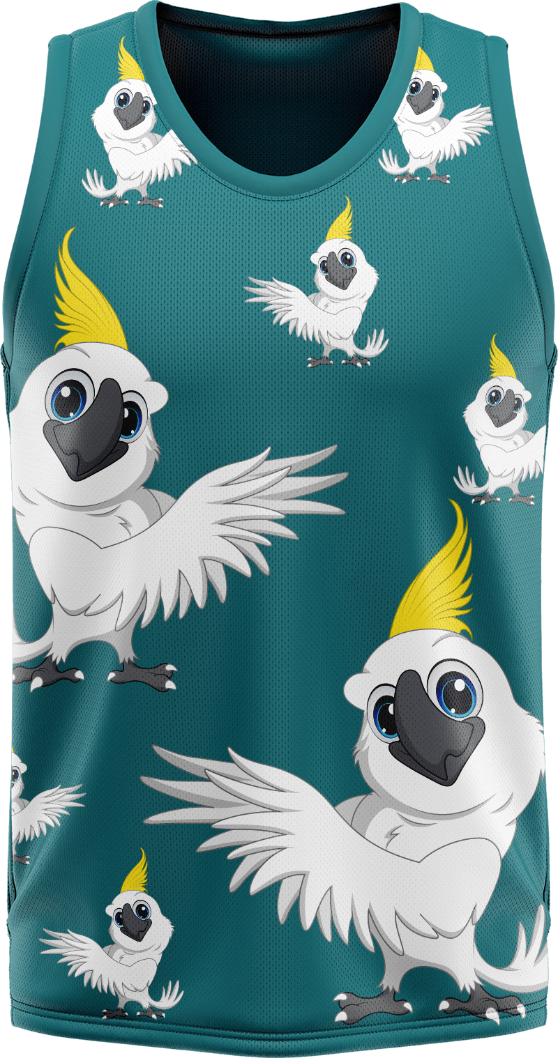 Cool Cockatoo Basketball Jersey - fungear.com.au