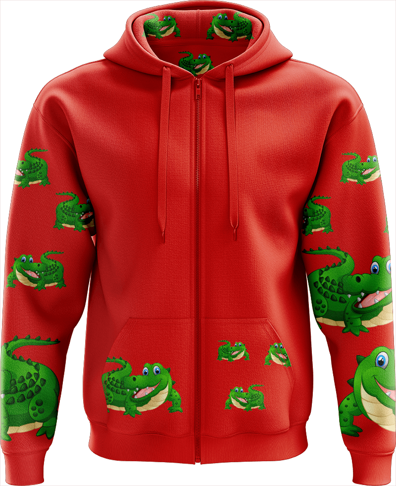 Crazy Croc Full Zip Hoodies Jacket - fungear.com.au
