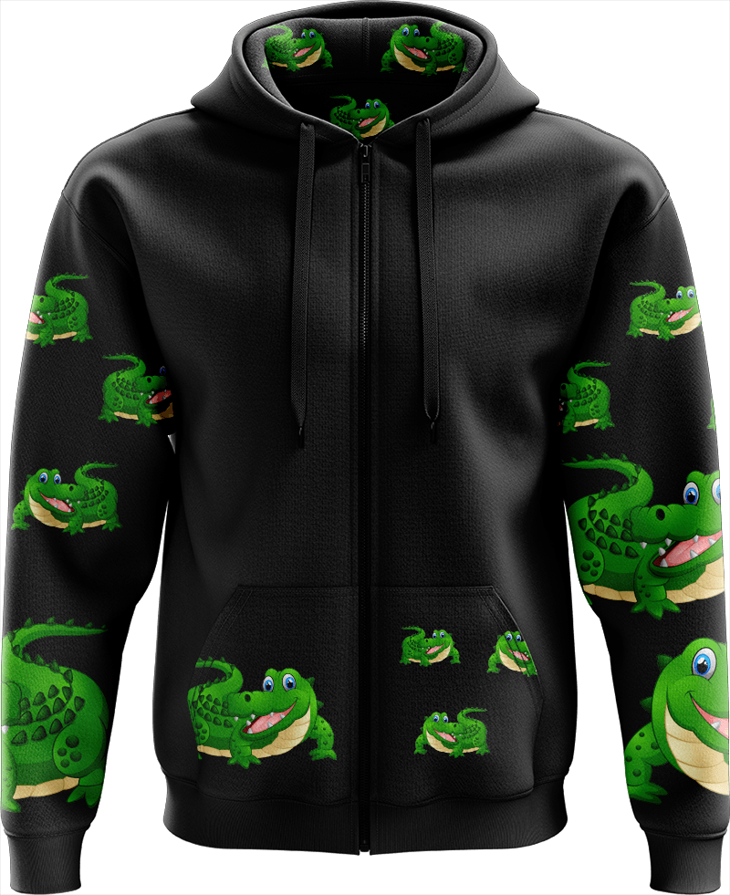 Crazy Croc Full Zip Hoodies Jacket - fungear.com.au