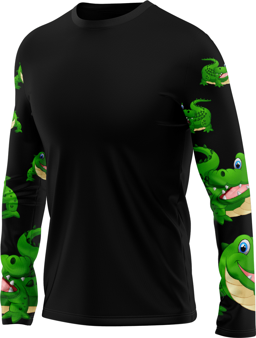 Crazy Croc Rash T-Shirt Long Sleeve - fungear.com.au