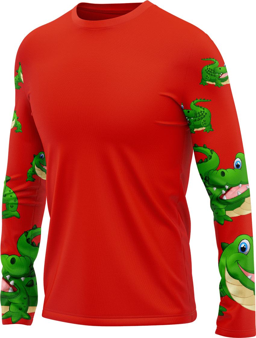 Crazy Croc Rash T-Shirt Long Sleeve - fungear.com.au
