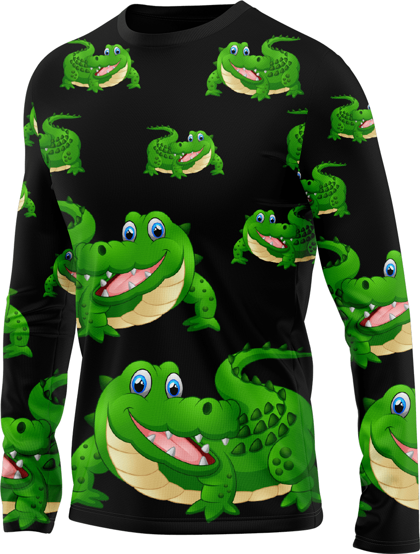 Crazy Croc Rash T-Shirt Long Sleeve - fungear.com.au