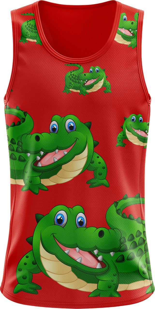 Crazy Croc Singlets - fungear.com.au