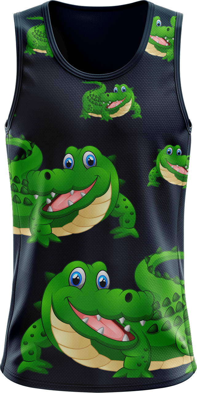 Crazy Croc Singlets - fungear.com.au