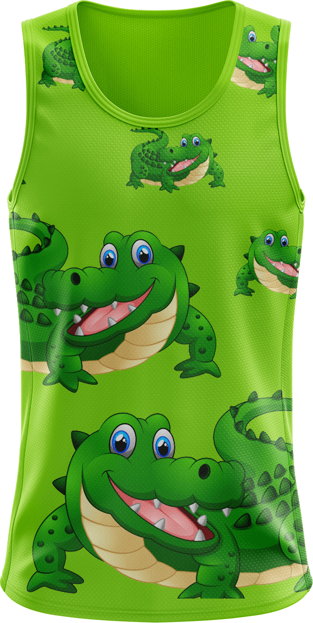 Crazy Croc Singlets - fungear.com.au