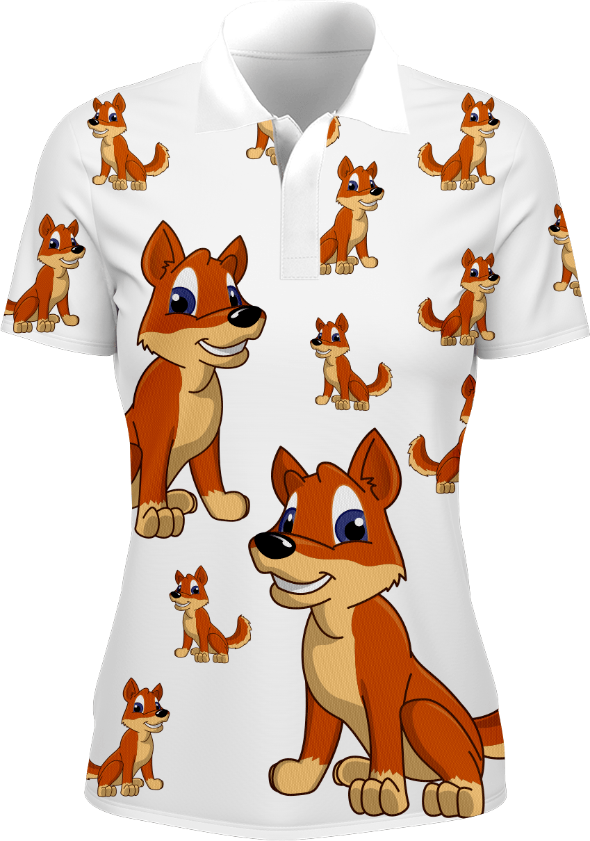Daft Dingo Women's Polo - fungear.com.au