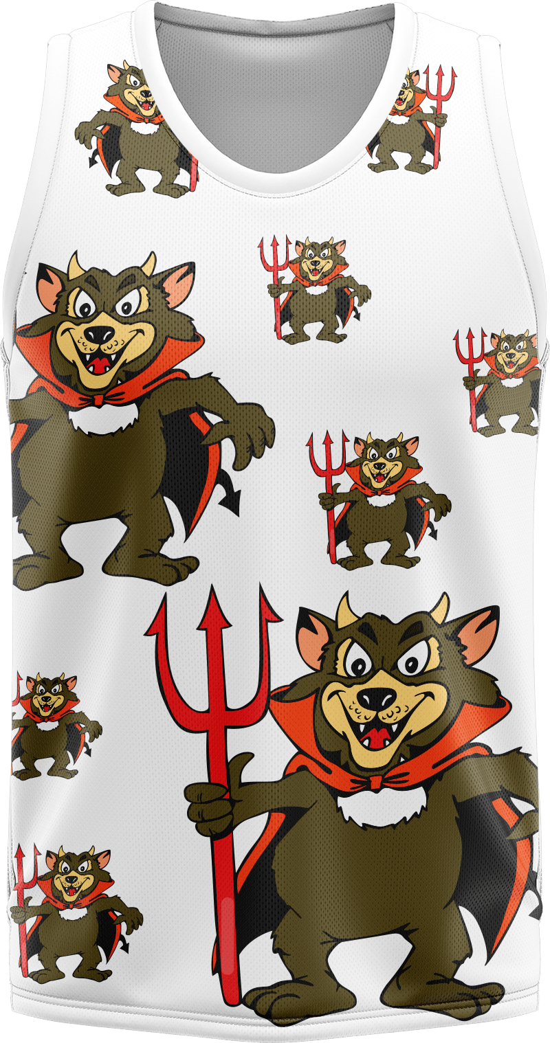 Devil Wears Fungear Basketball Jersey - fungear.com.au