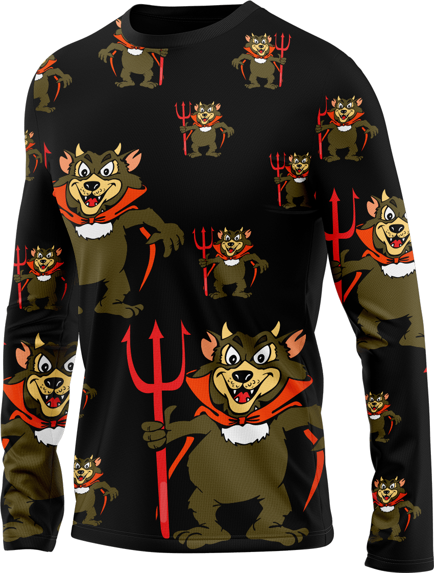 Devil Wears Fungear Rash T-Shirt Long Sleeve - fungear.com.au