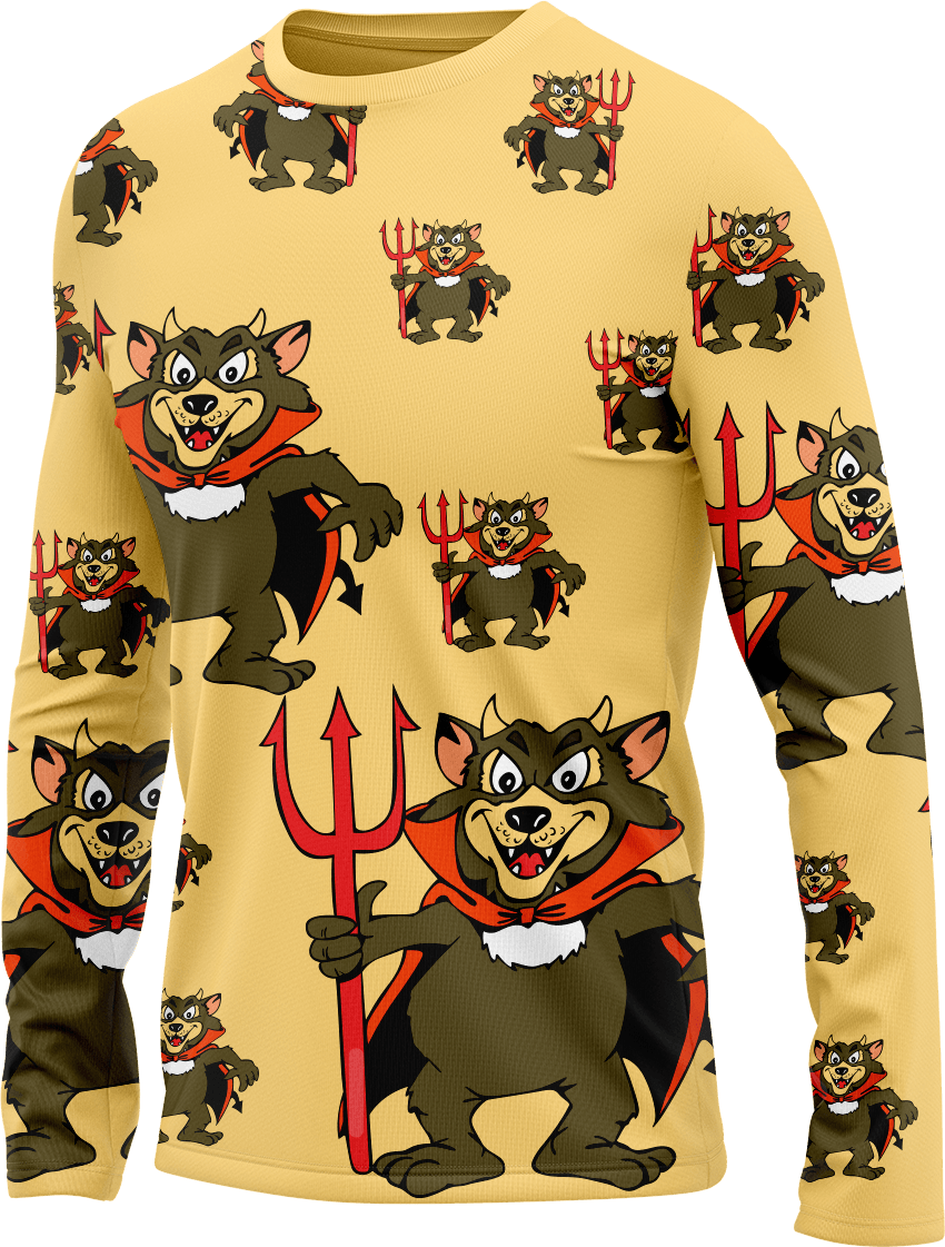 Devil Wears Fungear Rash T-Shirt Long Sleeve - fungear.com.au
