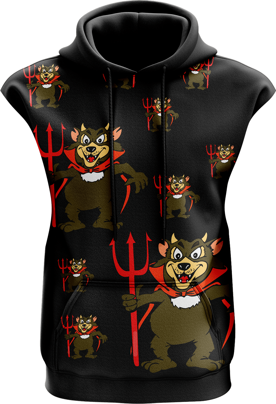 Devil Wears Fungear Sleeveless Hoodie - fungear.com.au