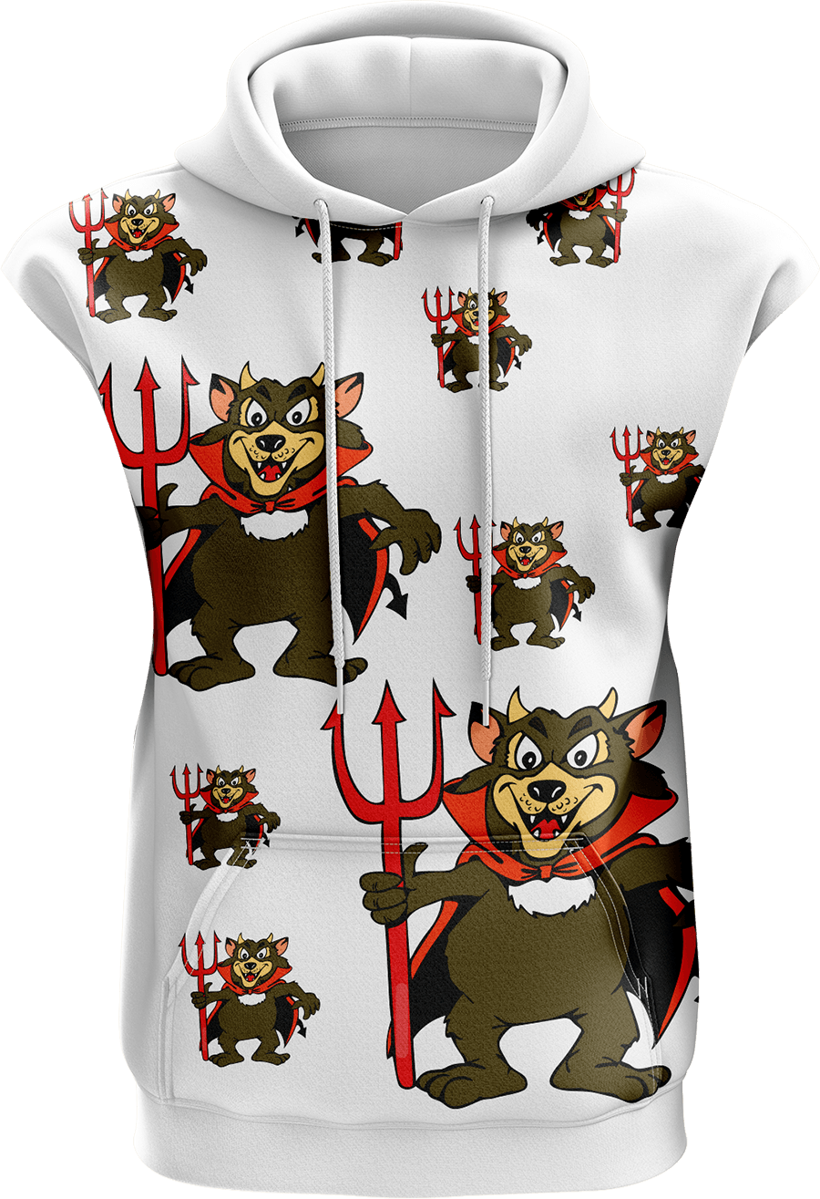 Devil Wears Fungear Sleeveless Hoodie - fungear.com.au